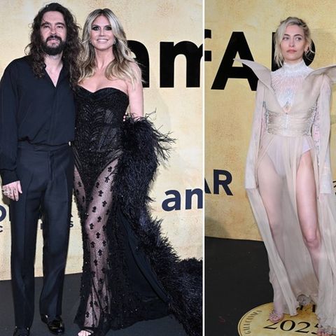 Tom Kaulitz und Heidi Klum kamen ebenso zur amfAR-Gala wie Paris Jackson (re.).