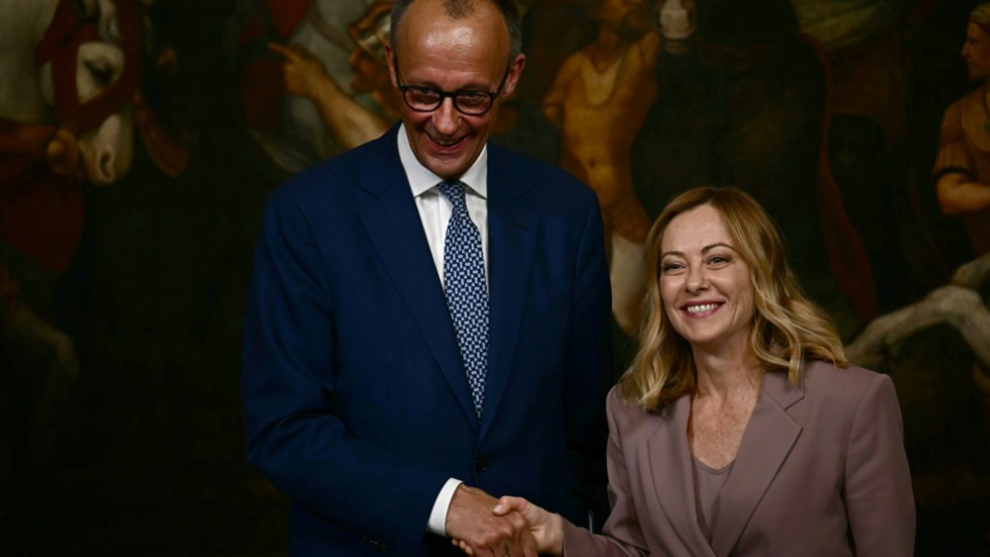 Merz und Meloni vergangene Woche in Rom