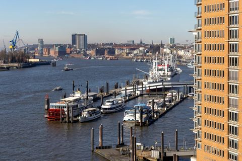 Blick auf Hamburgs Innenstadt