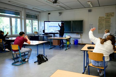 Schüler in einem Gymnasium in Nordrhein-Westfalen