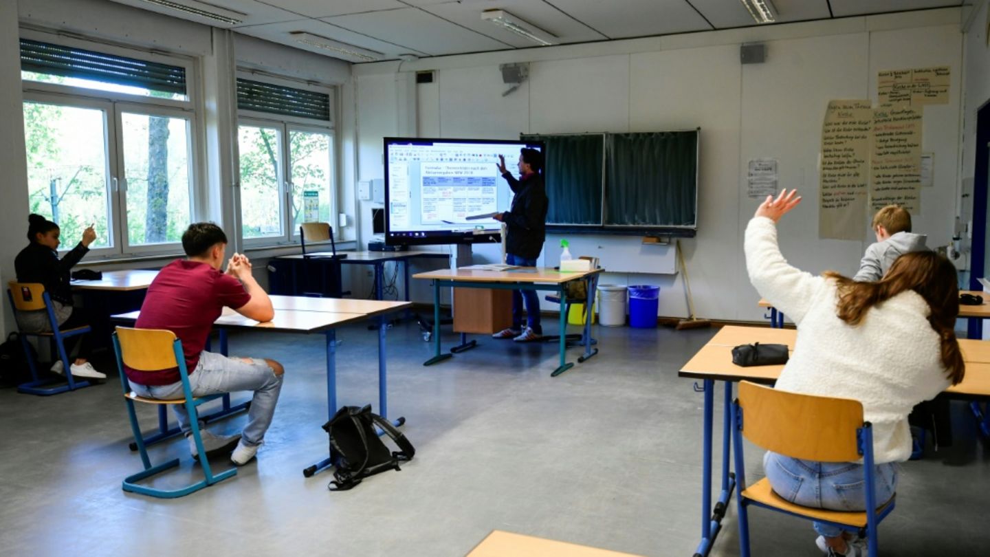 Schüler in einem Gymnasium in Nordrhein-Westfalen