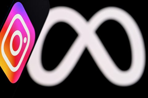 Logos von Instagram und Meta