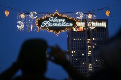 Ramadan-Beleuchtung in Frankfurt