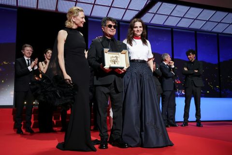 Panahi mit Cate Blanchett (links) und Juliette Binoche