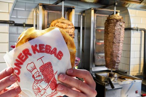 Das Logo vom Dönermann - wenn man hinschautn sieht man: Der Bart ist eher französisch als türkisch