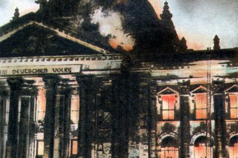 Reichstag in Flammen