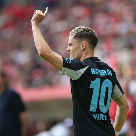 Florian Wirtz in a game for Bayer 04 Leverkusen