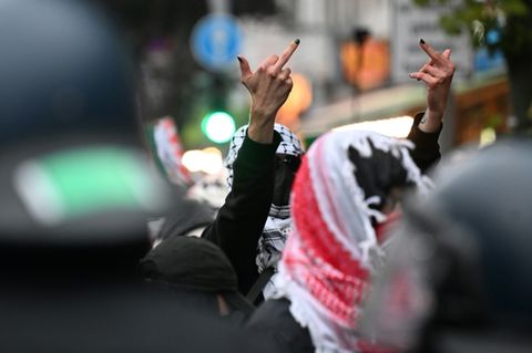 Aufgeheizte Stimmung bei propalästinensischen Protesten