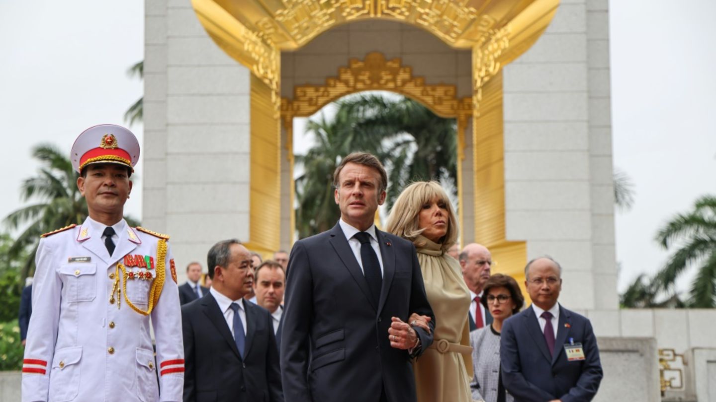 Ehepaar Macron in Vietnam