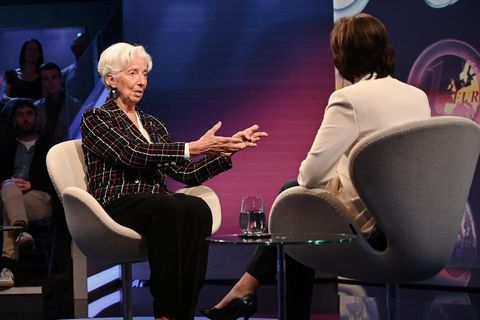 Eine Premiere: EZB-Chefin Christine Lagarde war zum ersten Mal in einer deutschen Talkshow zu Gast