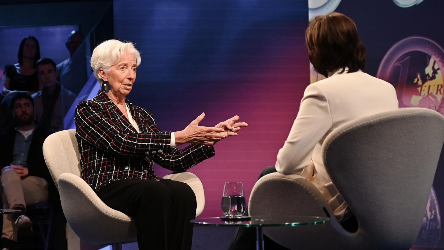 Eine Premiere: EZB-Chefin Christine Lagarde war zum ersten Mal in einer deutschen Talkshow zu Gast