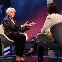Eine Premiere: EZB-Chefin Christine Lagarde war zum ersten Mal in einer deutschen Talkshow zu Gast