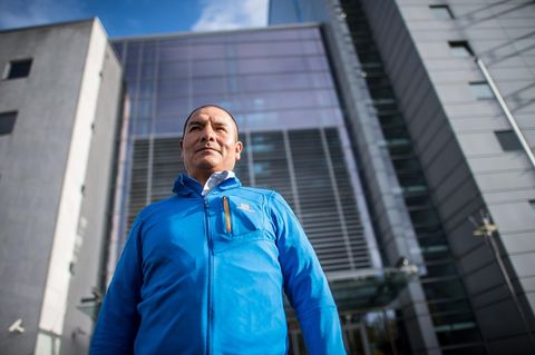 Klagt gegen RWE: Der peruanische Kleinbauer Saul Luciano Lliuya steht vor dem Oberlandesgericht in Hamm