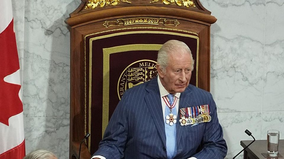König Charles bei seiner Thronrede am Mittwoch in Ottawa König Charles bei seiner Thronrede am Mittwoch in Ottawa