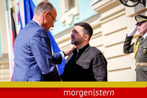 Kanzler Friedrich Merz besuchte Wolodymyr Selenskyj Anfang Mai in Kiew