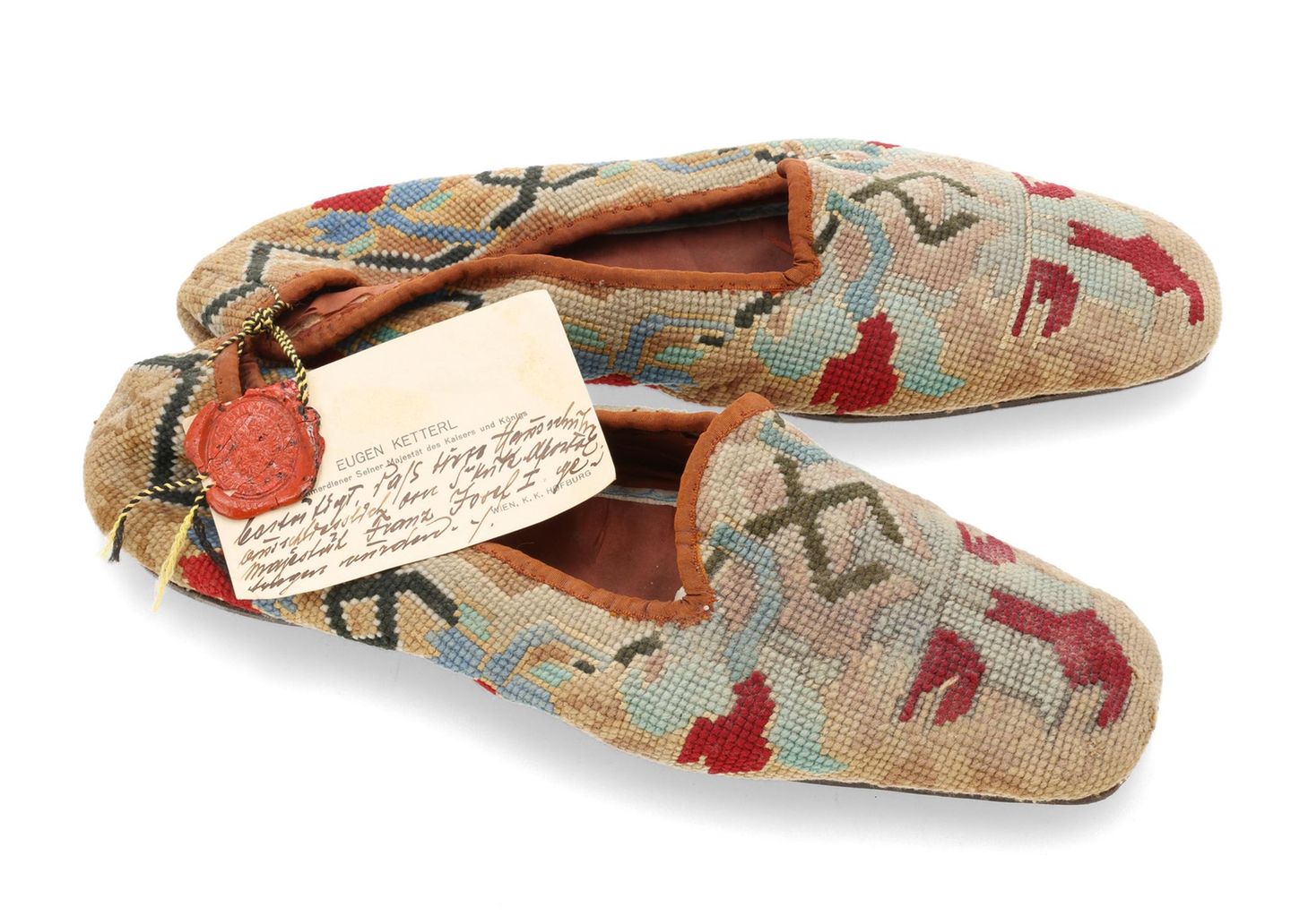 Pantoffel des Kaisers Franz Joseph I. Pantoffel des Kaisers Franz Joseph I.