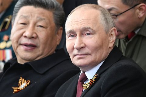 Chinas Staatschef Xi Jinping zu Gast bei Russlands Präsident Wladimir Putin am  "Tag des Sieges"