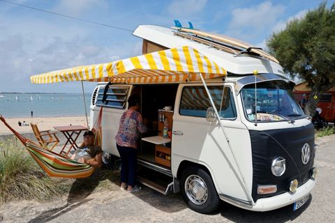 Oldtimer-Wohnmobil