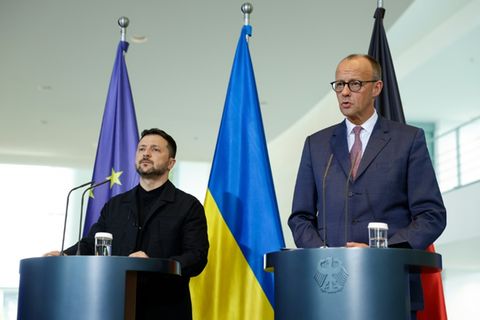 Präsident Selenskyj und Kanzler Merz
