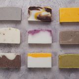 Verschiedenen Stücke handgefertigter Seifen