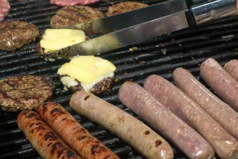 Fleisch auf Grill