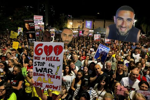 Protest in Tel Aviv zur Freilassung der Geiseln