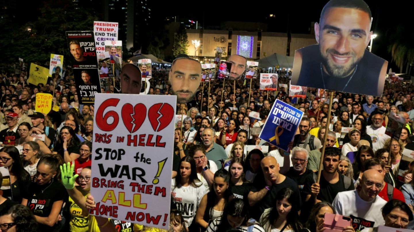 Protest in Tel Aviv zur Freilassung der Geiseln