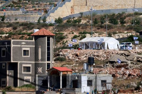 Israelische Siedler im Westjordanland