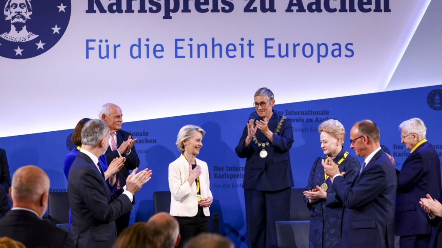 Ursula von der Leyen bei der Preisverleihung