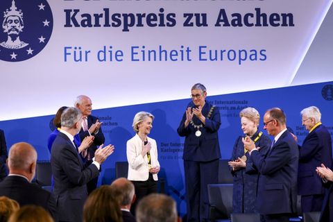 Ursula von der Leyen bei der Preisverleihung