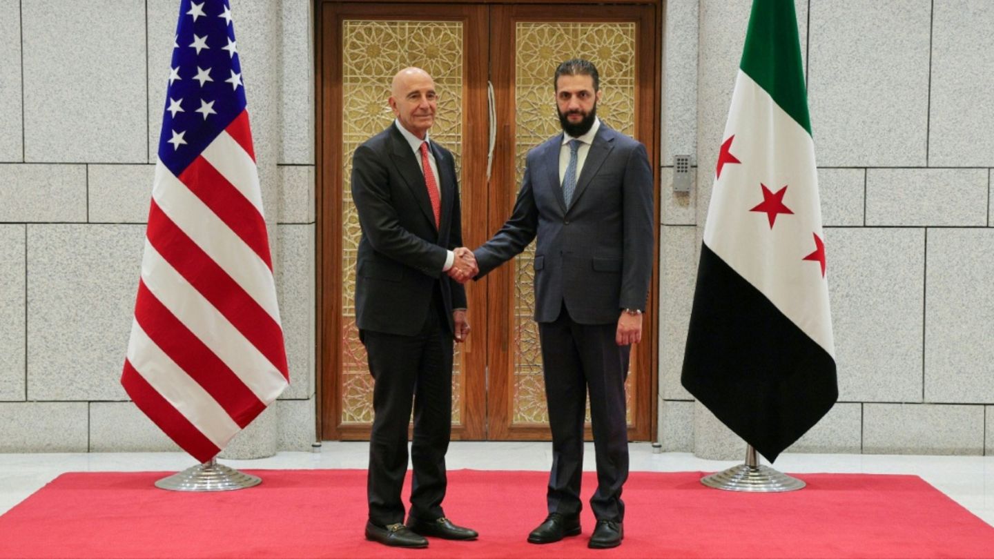 Barrack und al-Scharaa in Damaskus