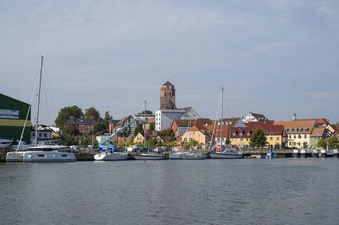 Hafen von Wolgast in Mecklenburg-Vorpommern
