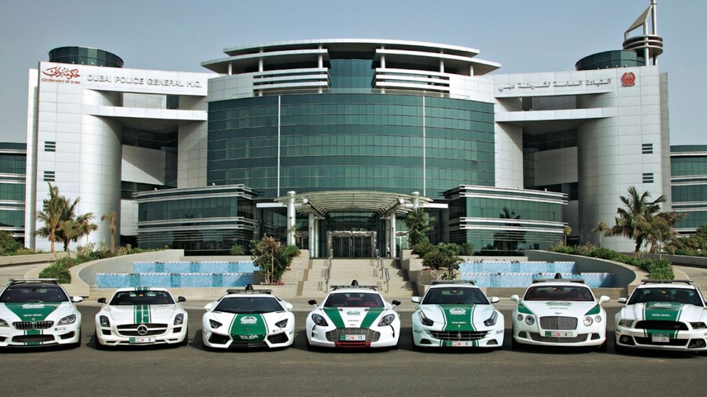 Die Supercar-Flotte der Dubai Police