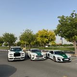 Ein Rolls-Royce, ein Bentley und ein Audi R8 stehen nebeneinander