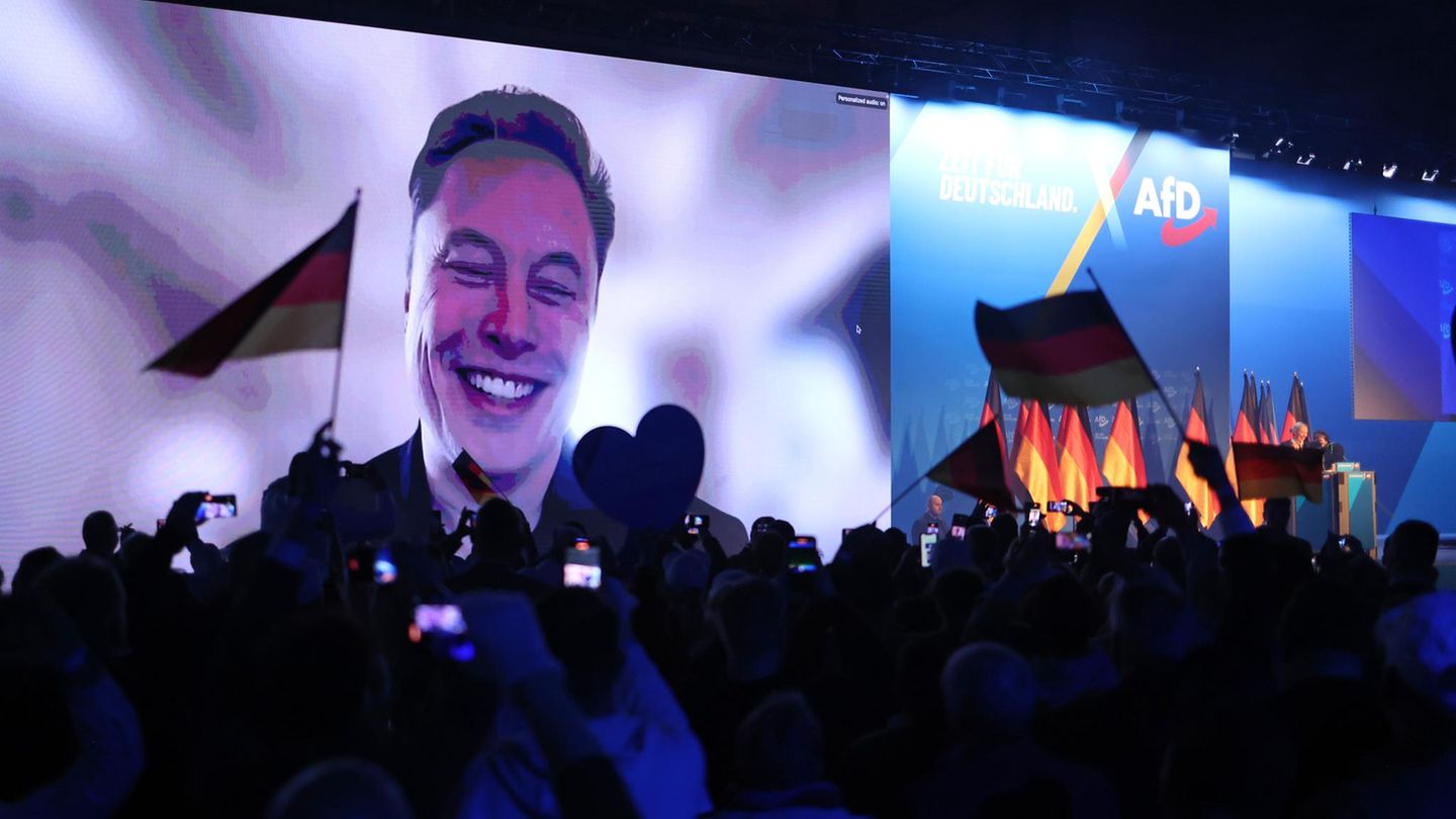 Unterstützung für die AfD Elon Musk per Video beim Wahlkampfauftakt der AfD