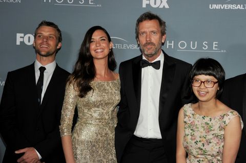 Die Schauspieler der Serie "Dr. House", darunter Hugh Laurie (2. von rechts)