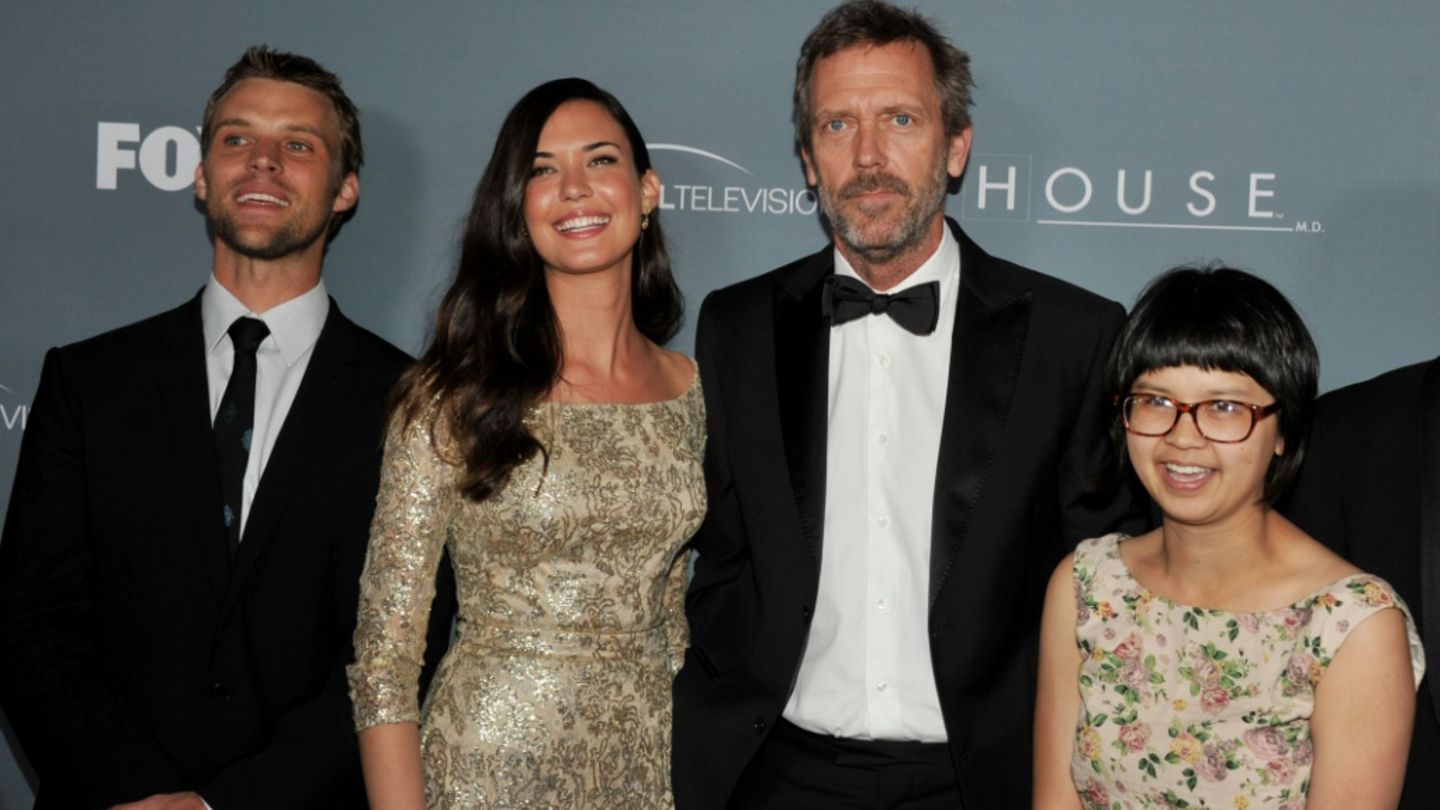 Die Schauspieler der Serie "Dr. House", darunter Hugh Laurie (2. von rechts)