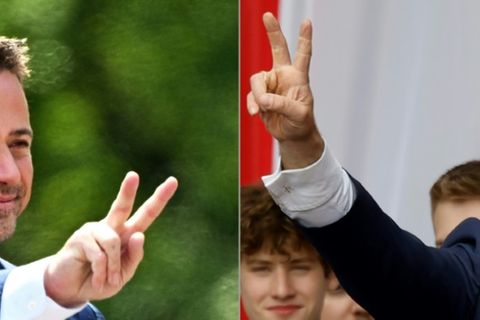 Rafal Trzaskowski (links) und Karol Nawrocki