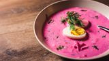 Rote-Bete-Suppe šaltibarščiai