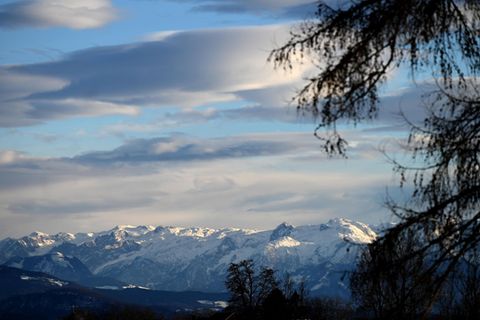 Blick aufs Tennengebirge in Österreichs Bundesland Salzburg