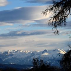 Blick aufs Tennengebirge in Österreichs Bundesland Salzburg