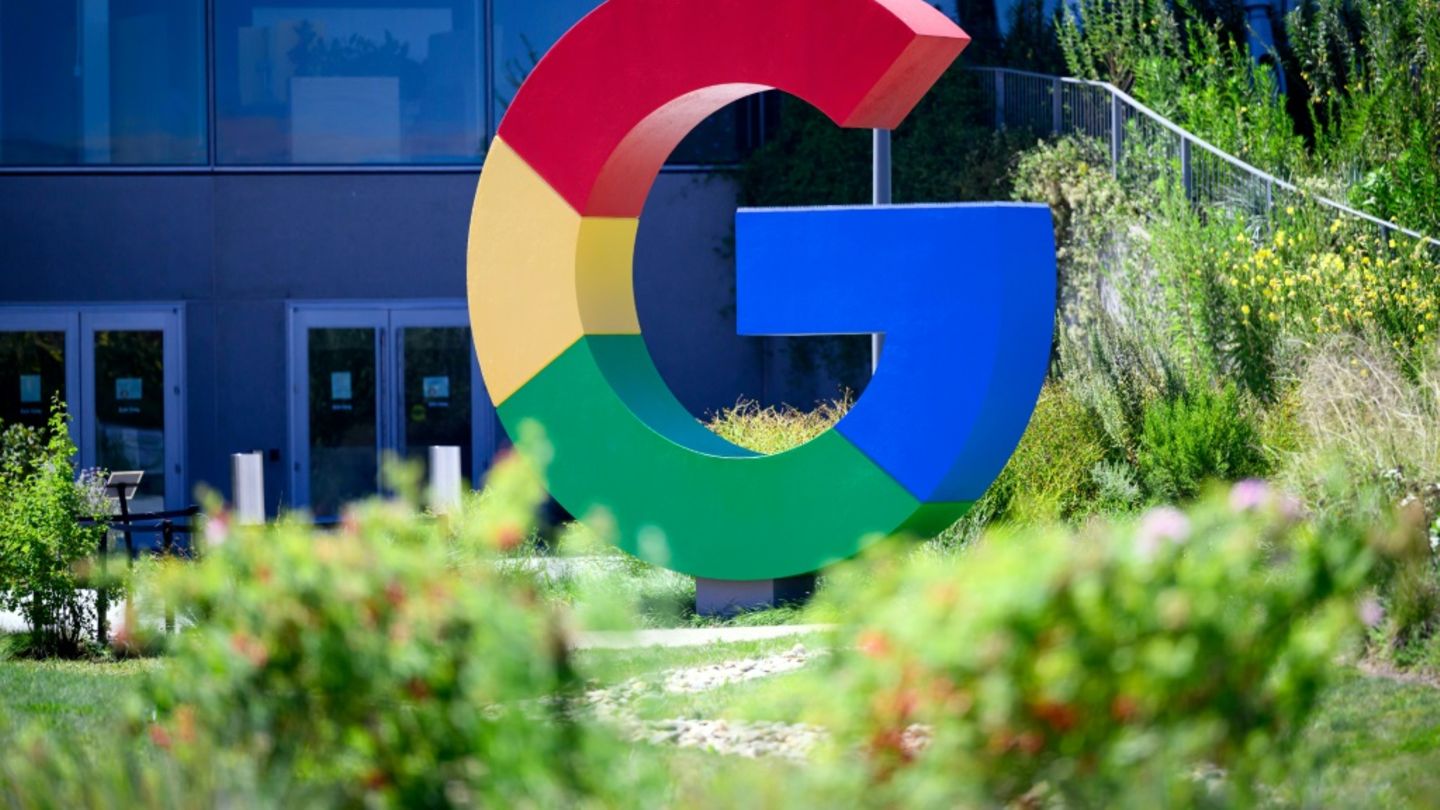 Google-Logo im kalifornischen Mountain View