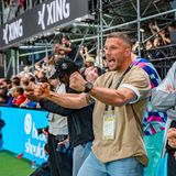 Lukas Podolski bei der Baller League