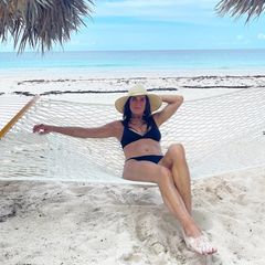 Brooke Shields feierte ihren Geburtstag am Wochenende an einem idyllischen Strand