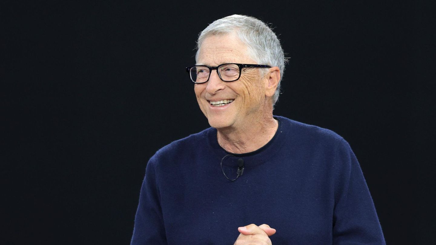 Microsoft-Mitbegründer und ehemaliger CEO Bill Gates beim 50-jährigen Jubiläum im Microsoft-Hauptquartier