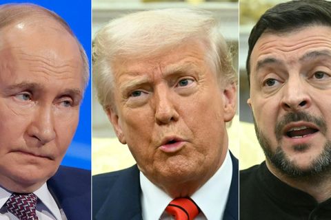 Wladimir Putin, Donald Trump und Wolodymyr Selenskyj