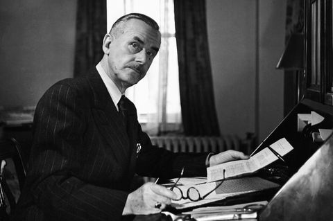 Der Schriftsteller Thomas Mann im Exil in den USA im Jahr 1943