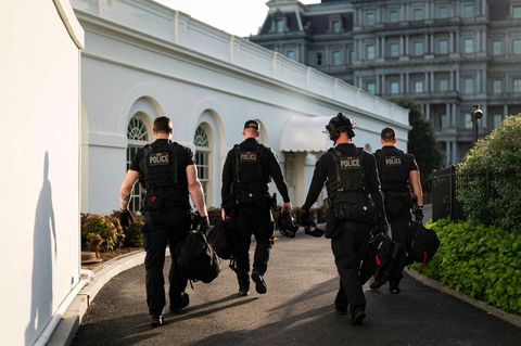 Agenten des Secret Service schützten US-Präsident Donald Trump