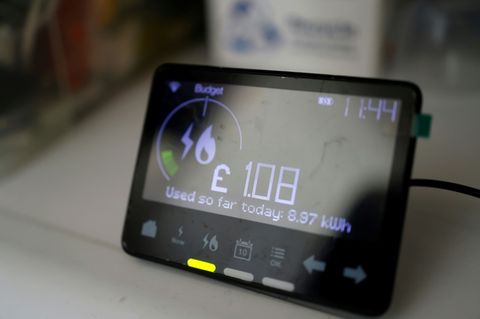 Smart Meter in einem britischen Haushalt