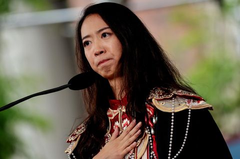 Die chinesische Studentin Jiang Yurong hielt die Abschlussrede ihres Jahrgangs in Harvard